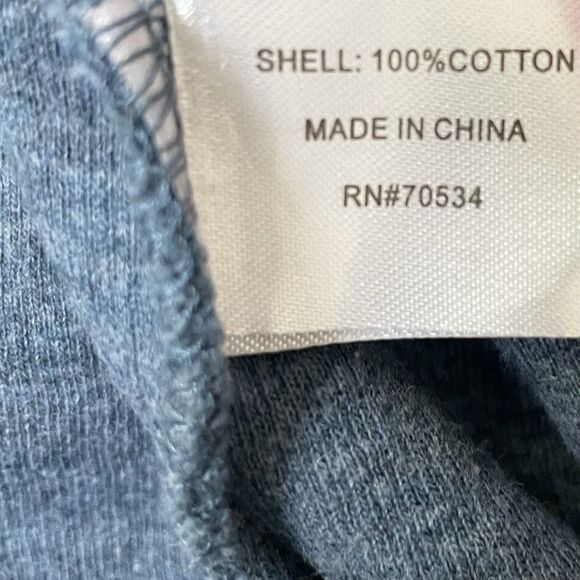 Orvis Small Shawl Neck Button Pocket Cardigan Blue Oversized - Picture 6 of 7